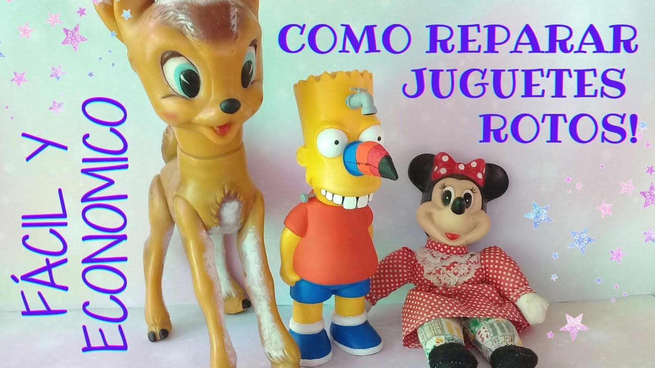 Como reparar juguetes rotos ♡ Pocos materiales y muy fácil ♡ Juguetes vintage ♡