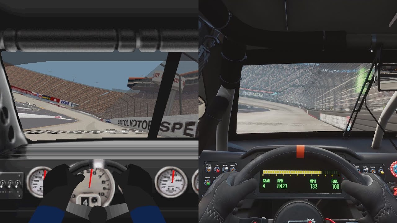 Evolution of Cockpit View in NASCAR racing games (1994 - 2025)