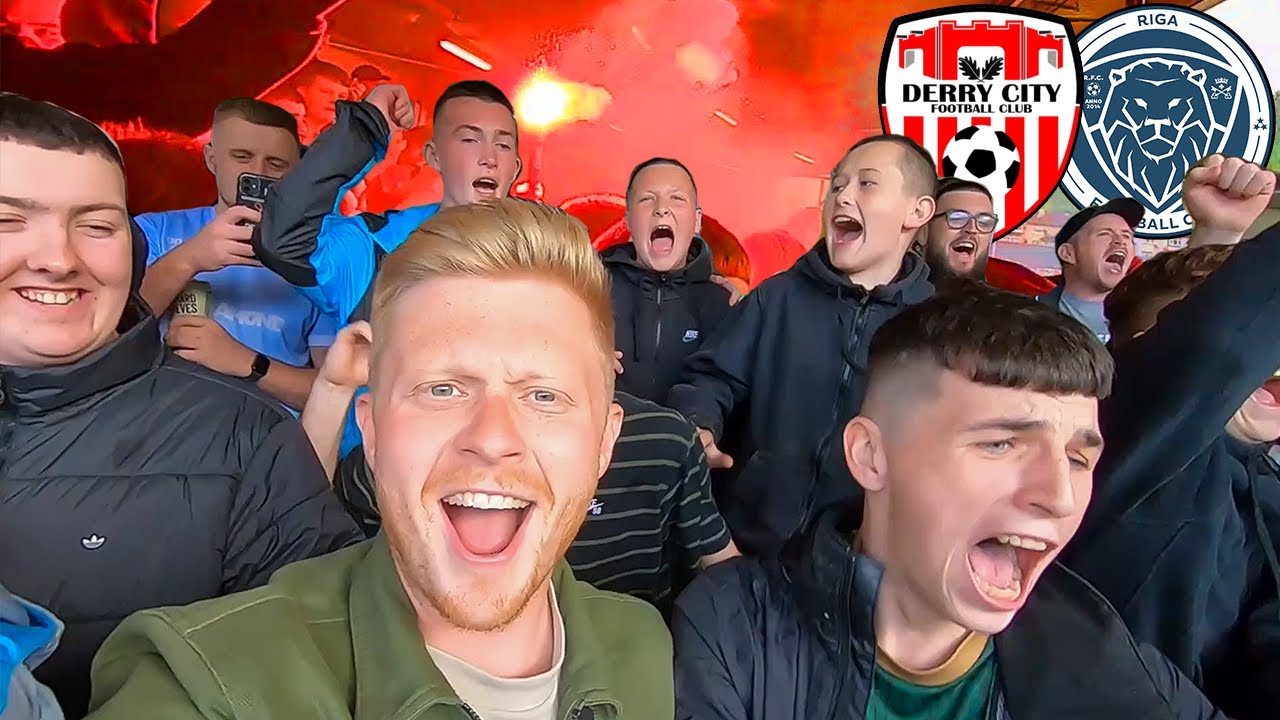 WILD ATMOSPHERE AT EUROPEAN QUALIFIER - Derry City 0-2 Riga, UEFA Europa Conference League