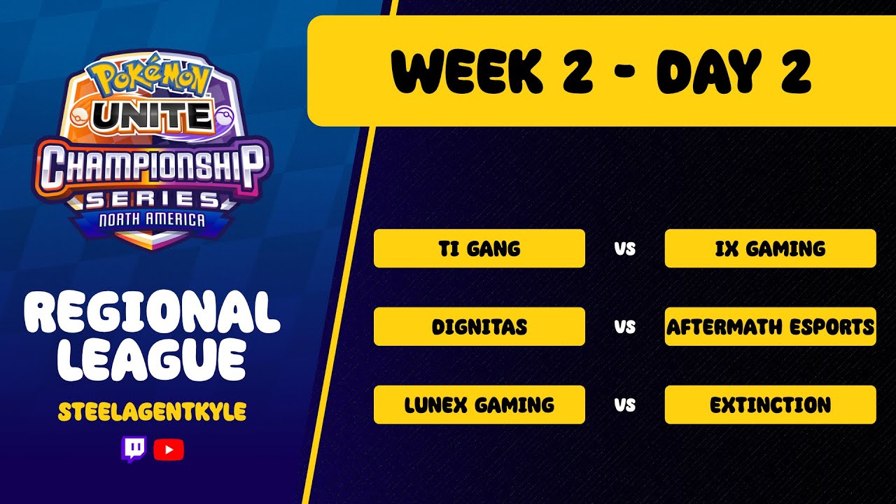 Pokemon Unite Championship Series Regional League | North America Week 2 Day 2