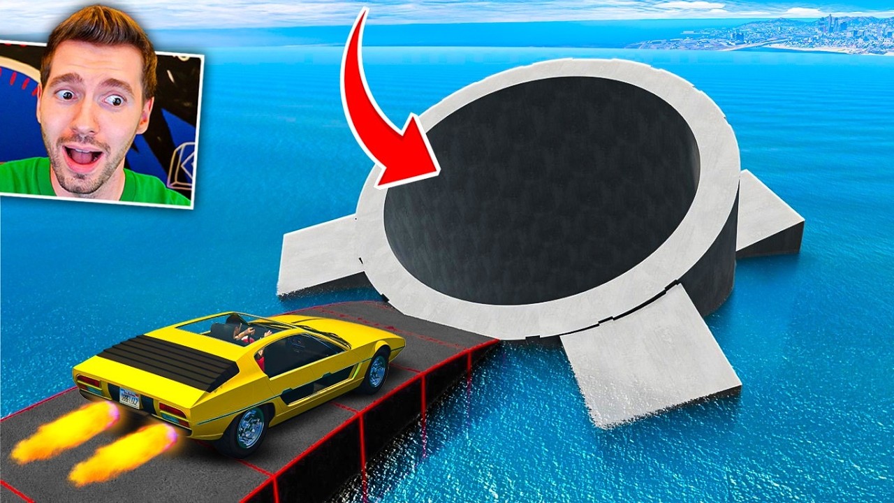 GTA V Online: (túnel) CORRIDA dentro de um TUNEL AQUÁTICO INSANO!