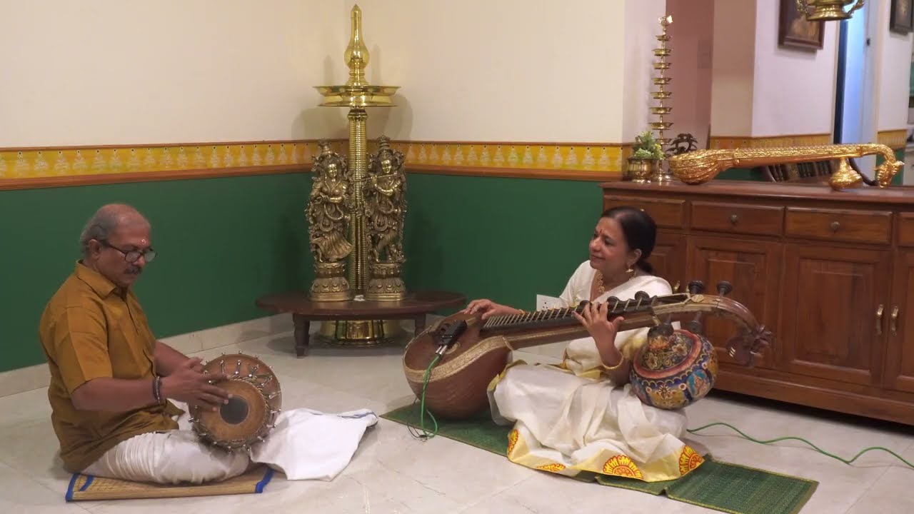 Chethi mandaram thulasi | Veena Cover | P.Susheela | Adimakal | Latha Anand & Edappally Sunil