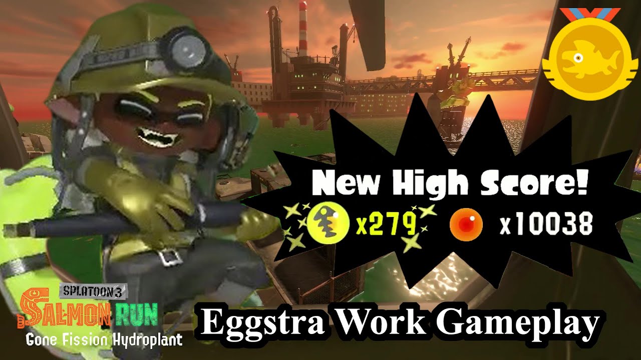 [279 Eggs!] Splatoon 3: Eggstra Work 11 (Gone Fission Hydroplant)
