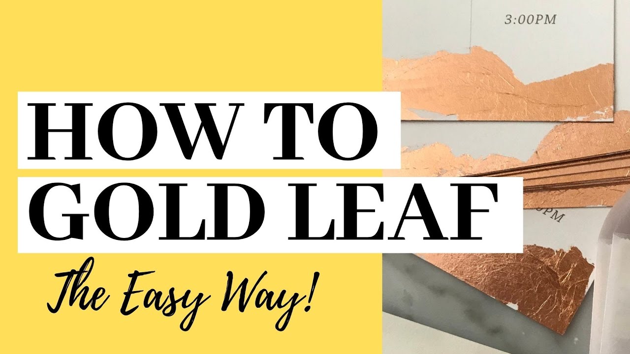 How to Gold Leaf Wedding Invitations - The Easy Way!