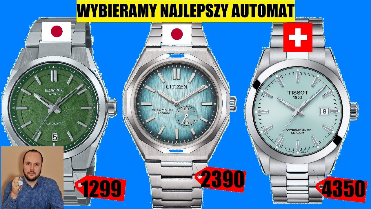 Najlepszy zegarek automatyczny do 1500, 2500 i 4500 zł &ndash; Jaki WYBRAĆ w 2026?