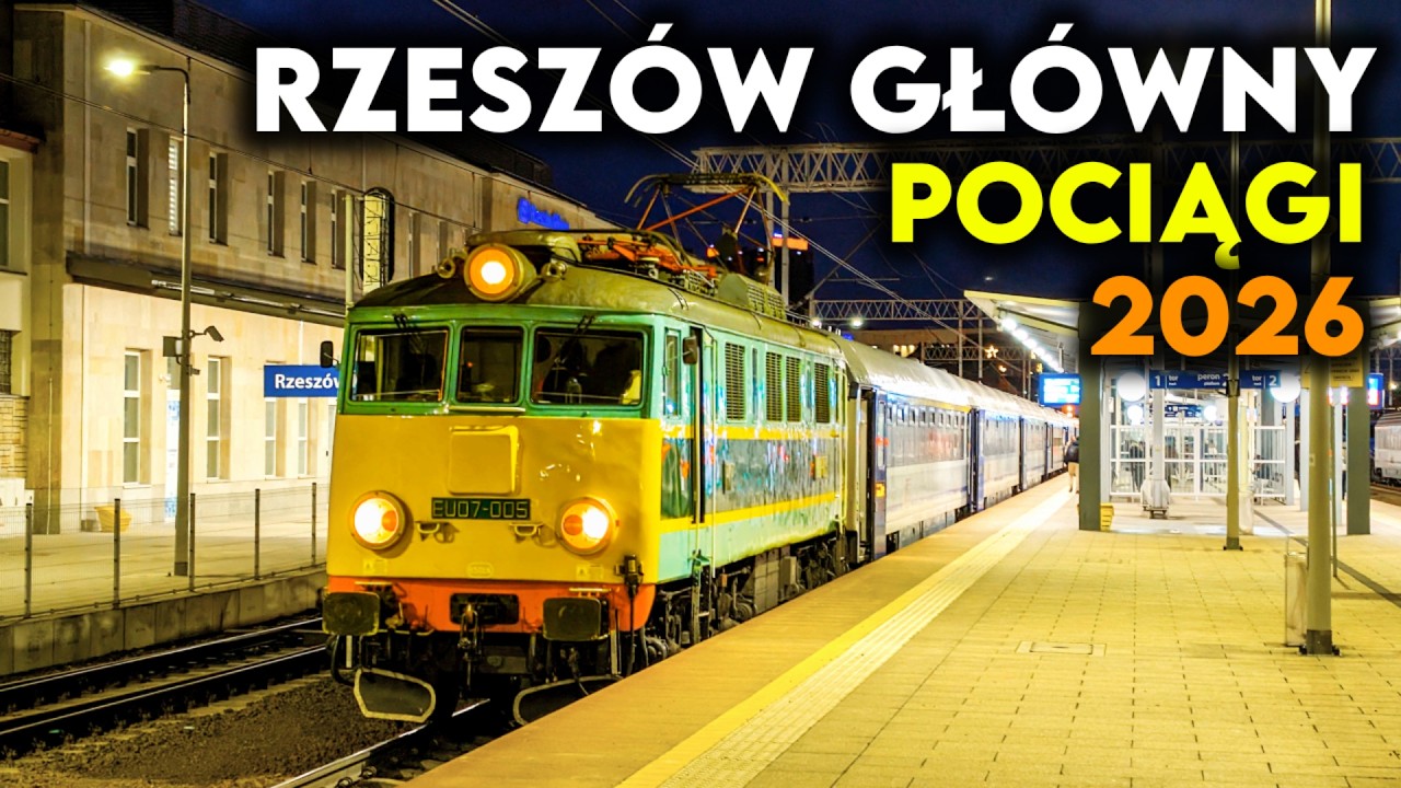 Pociągi Rzeszów Główny 2026 - IC Carpatia, IC Ursa, IC Matejko, IC Wyczółkowski, IC Zefir, IC Kossak