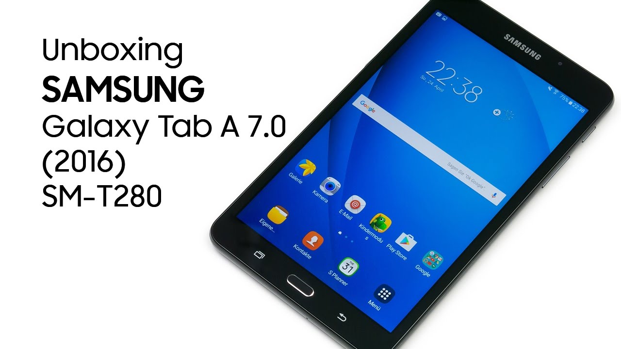Unboxing Samsung Galaxy Tab A 7.0 (2016) SM-T280