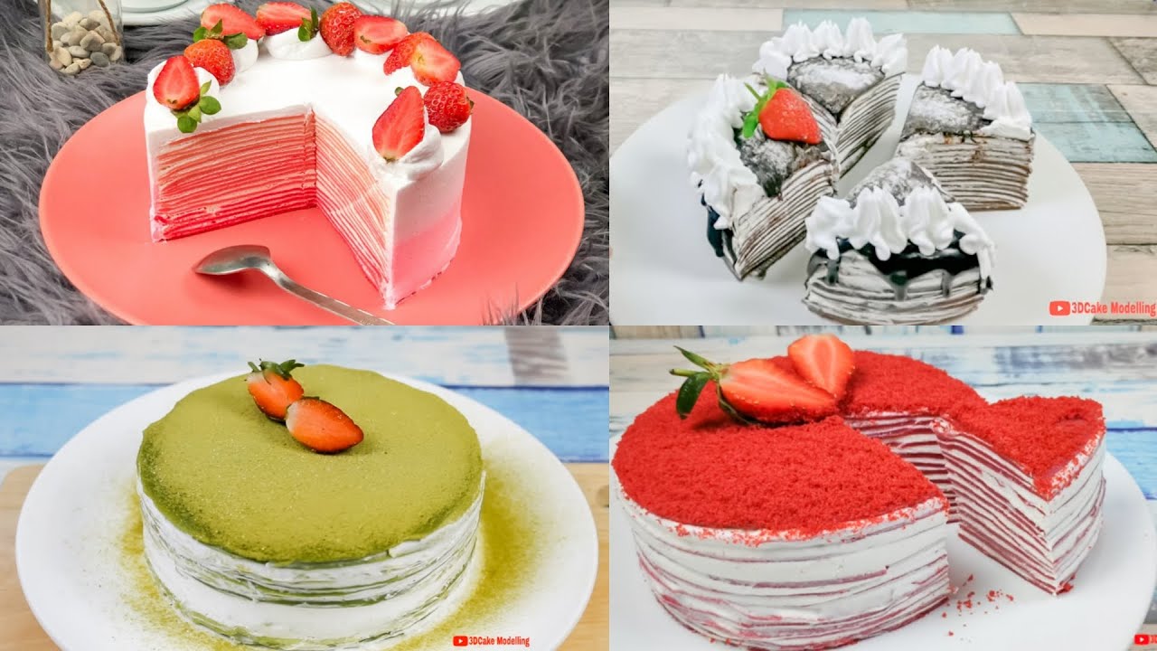 LARIS MANIS !! 4 Rasa Mille Crepe Cake Tanpa Oven Cocok Buat Ide Jualan