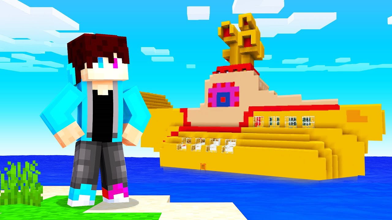 BOUW Je Eigen ONDERZEEËR CHALLENGE In MINECRAFT!