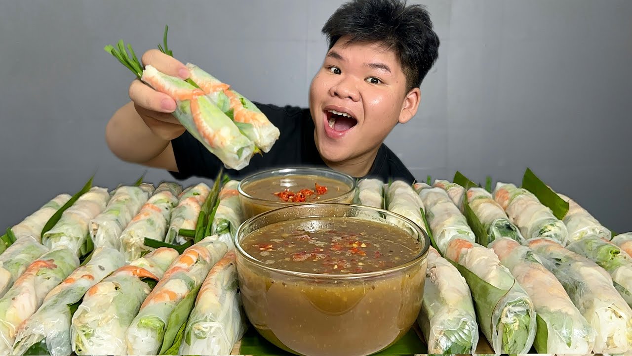 Gỏi Cuốn Tôm Thịt Chấm Mắm Nêm Đậm Đà Ngon Nhứt Nách | Dương Doubar