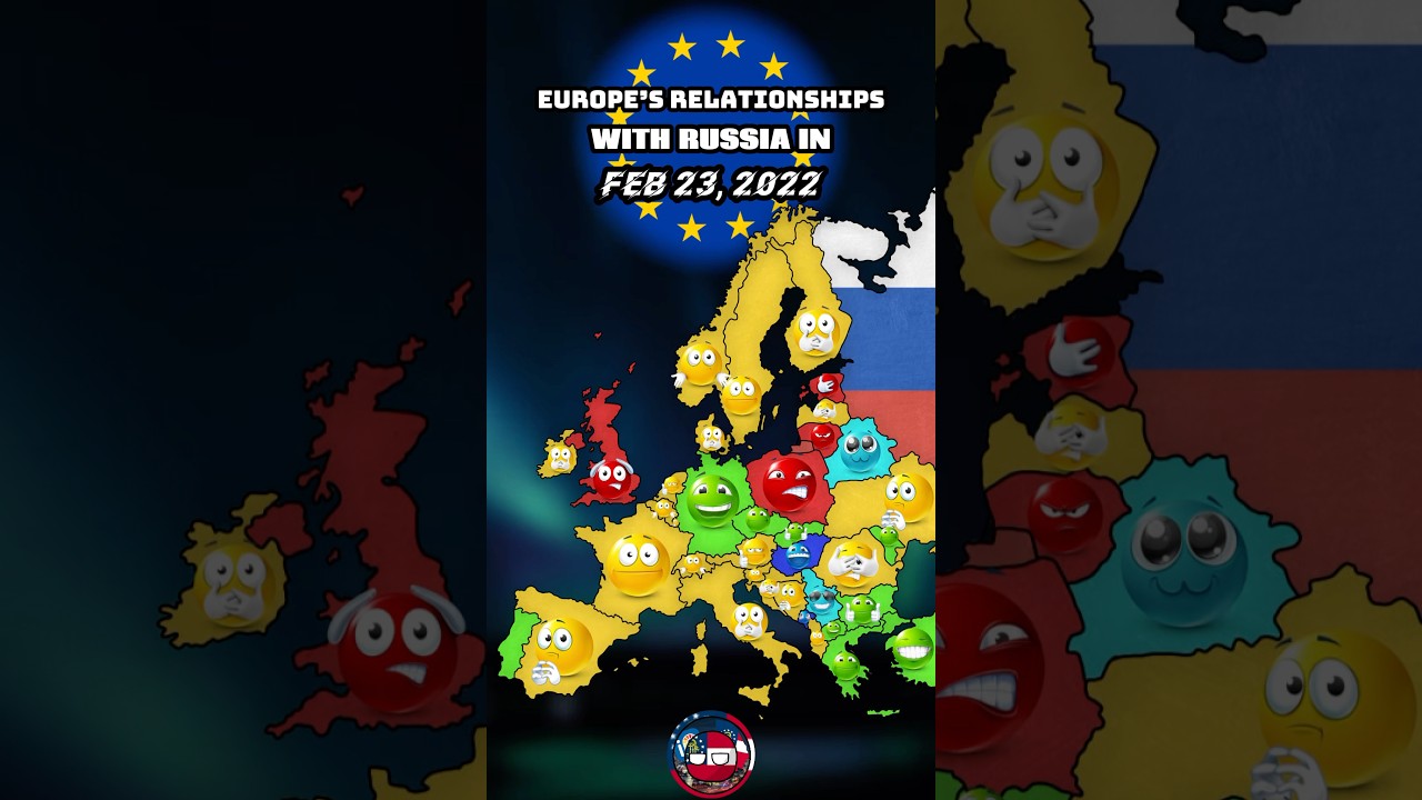 Europe&rsquo;s relationship with Russia in 2022 | #mapping #ukraine #russia #europe #geography #history