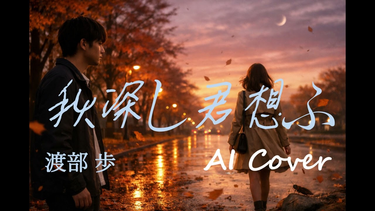 【 Suno AI】 秋深し君想ふ 【渡部 歩 】Cover