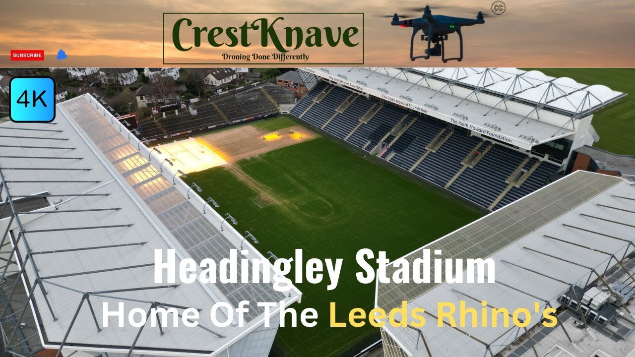 (4K) Leeds Rhinos (Headingley Stadium) & Cricket Ground (DJI Mini 3 Pro) What's that on the pitch??