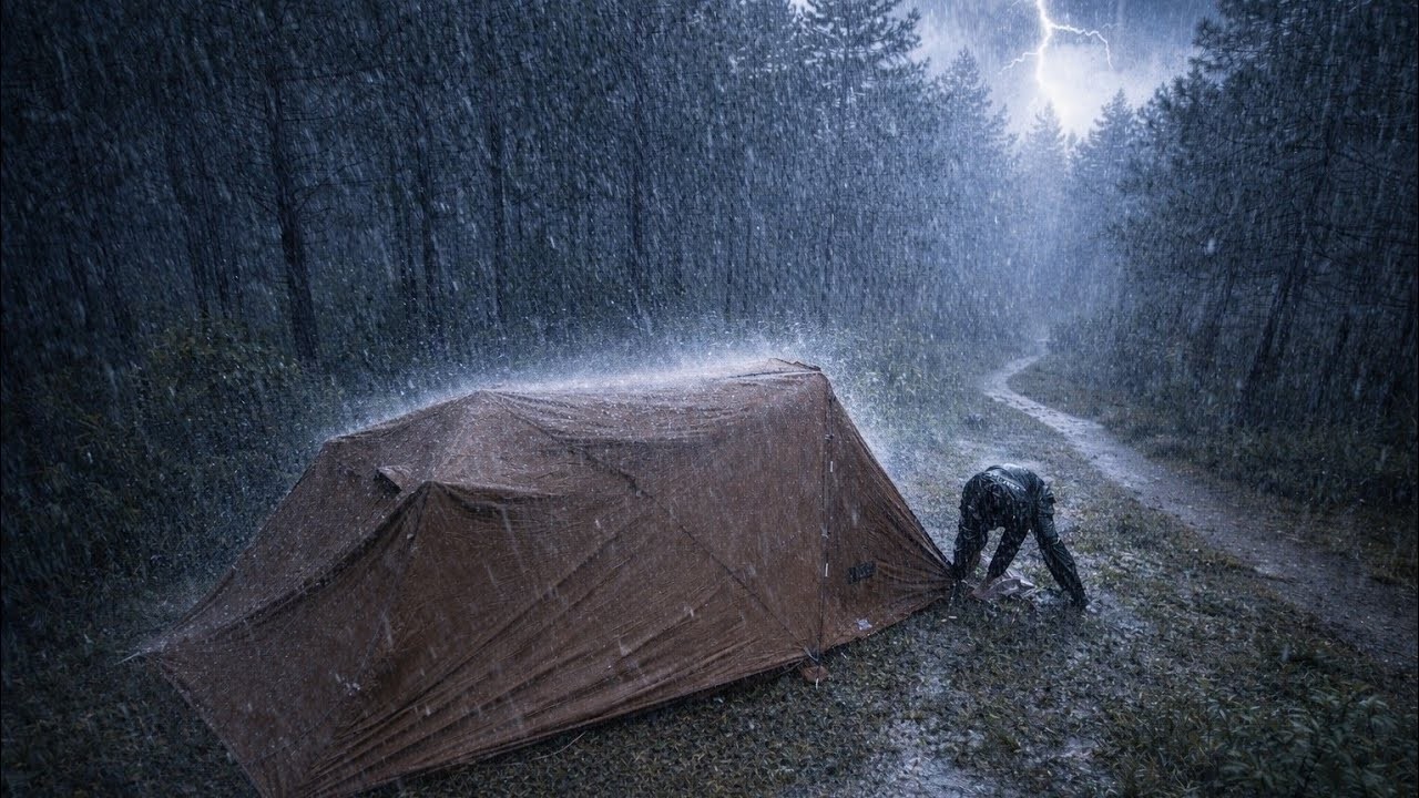 I Wasn't Ready for This Storm | Solo Camping in Heavy Rain & Thunderstorm| Camping Life Hamim !🌧