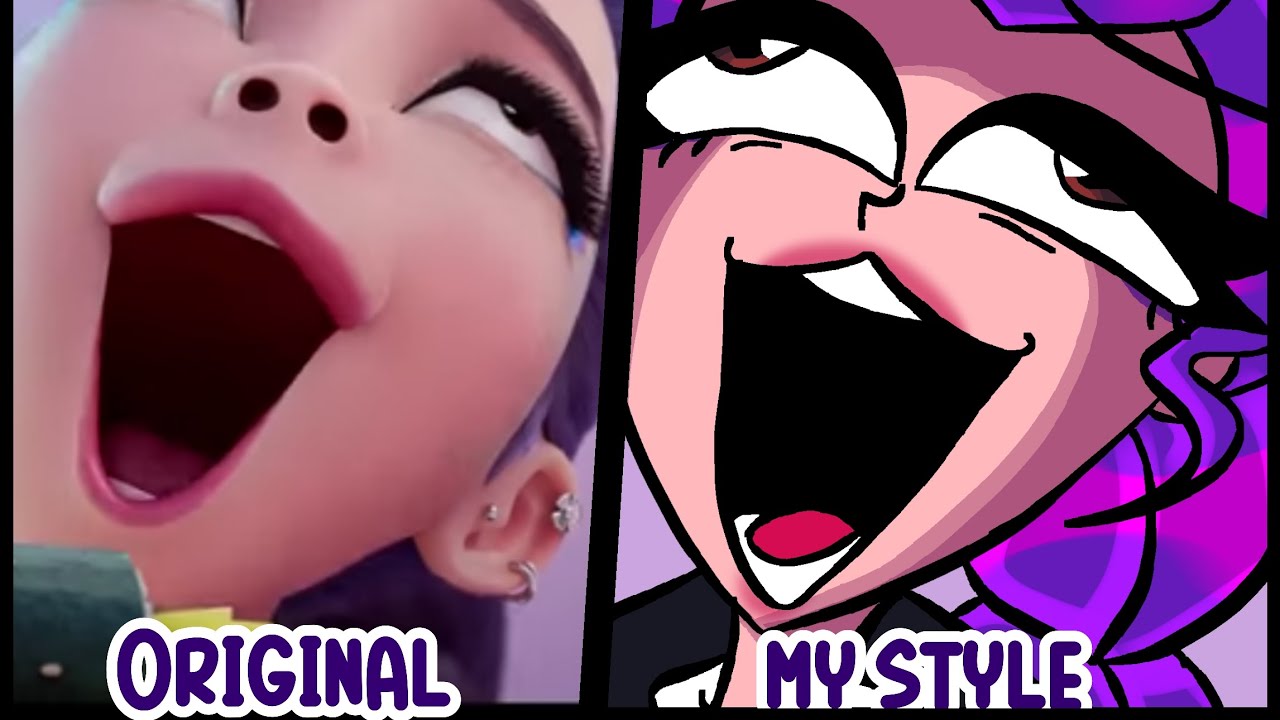 GOOFY KPOP DEMON HUNTERS #capcut #fanart #kpopdemonhunters #ibispaintx Rumi Mira Zoey memeart
