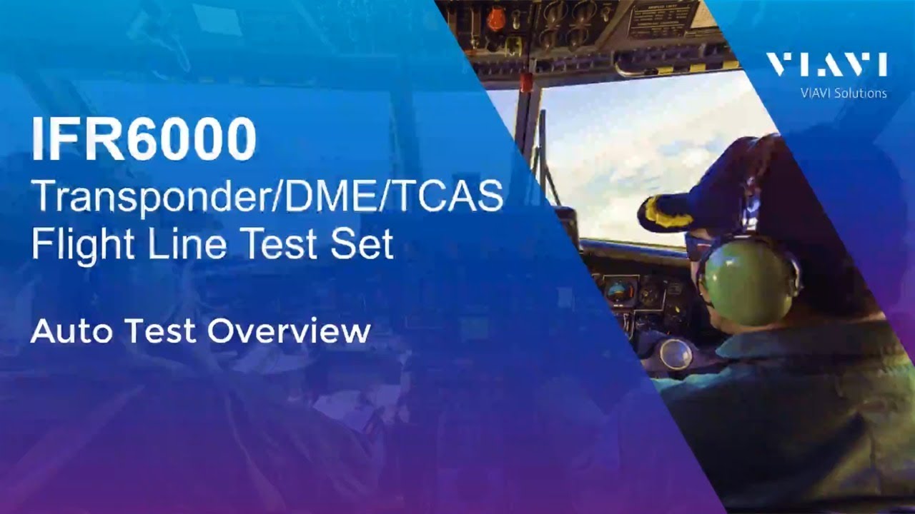 VIAVI IFR6000 - Performing a ADS-B Transponder Auto Test
