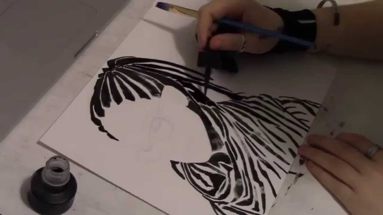 Experimenting with Water & Ink - Cosima Niehaus