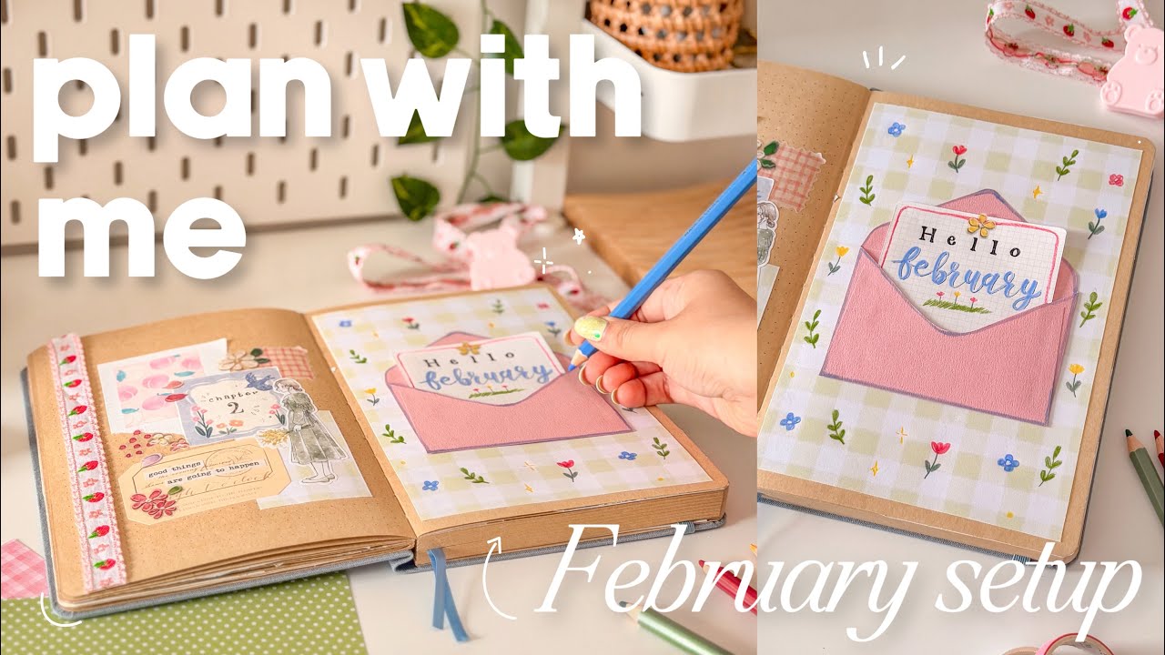 Planea conmigo mi bullet journal de Febrero 💌 | Plan with me: February 2026