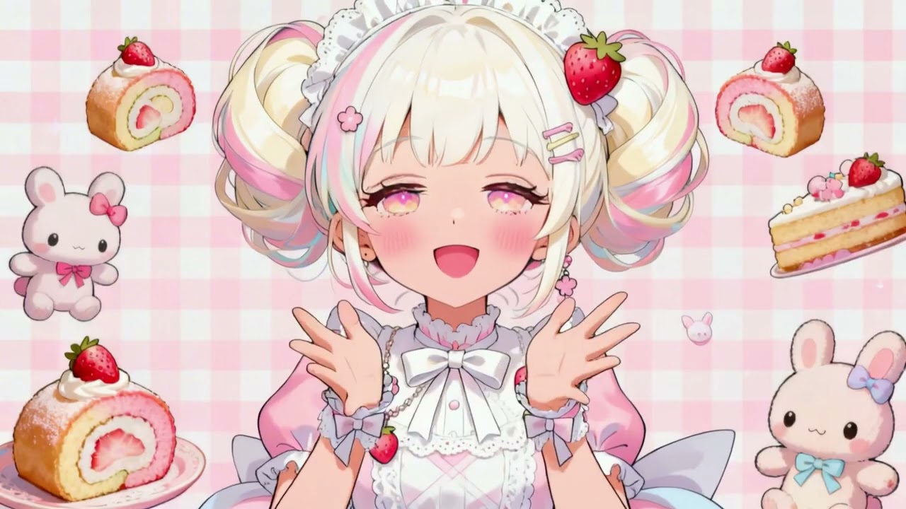 Strawberry Sakura Roll BGM | Sweet & Cute Spring Study Music