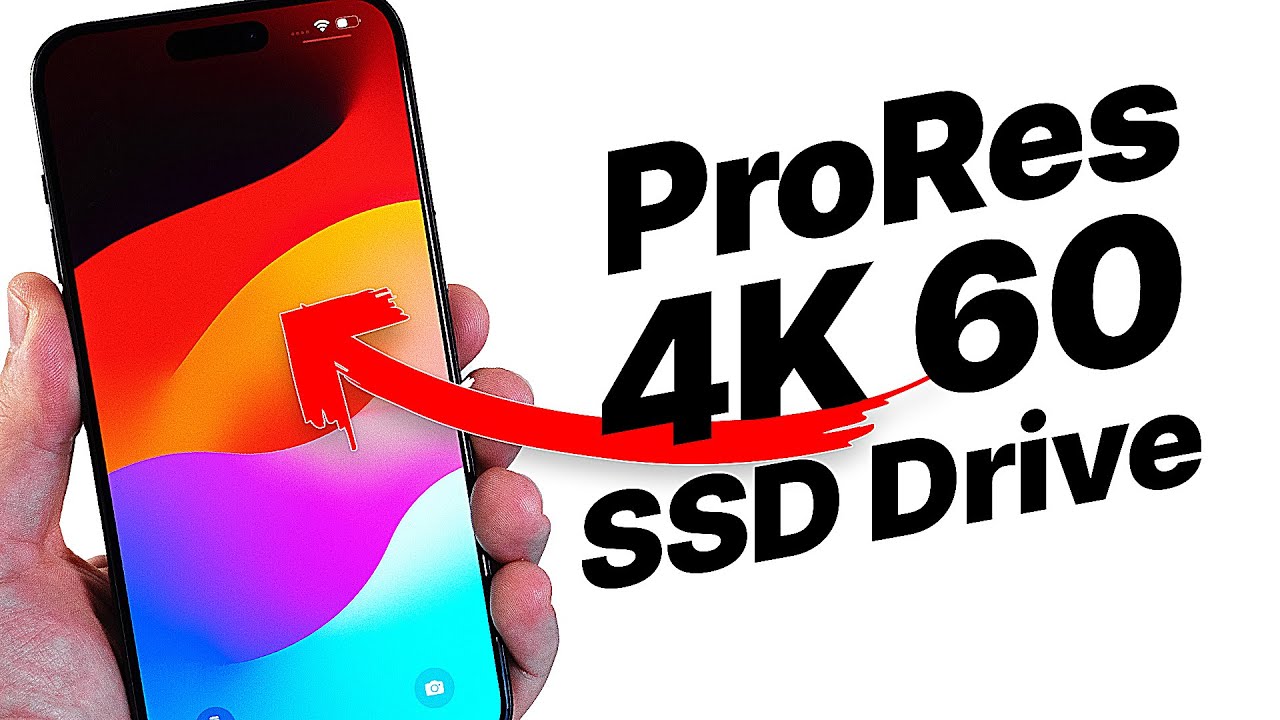 iPhone 15 Pro &mdash; как записать ProRes 4K 60 на внешний SSD