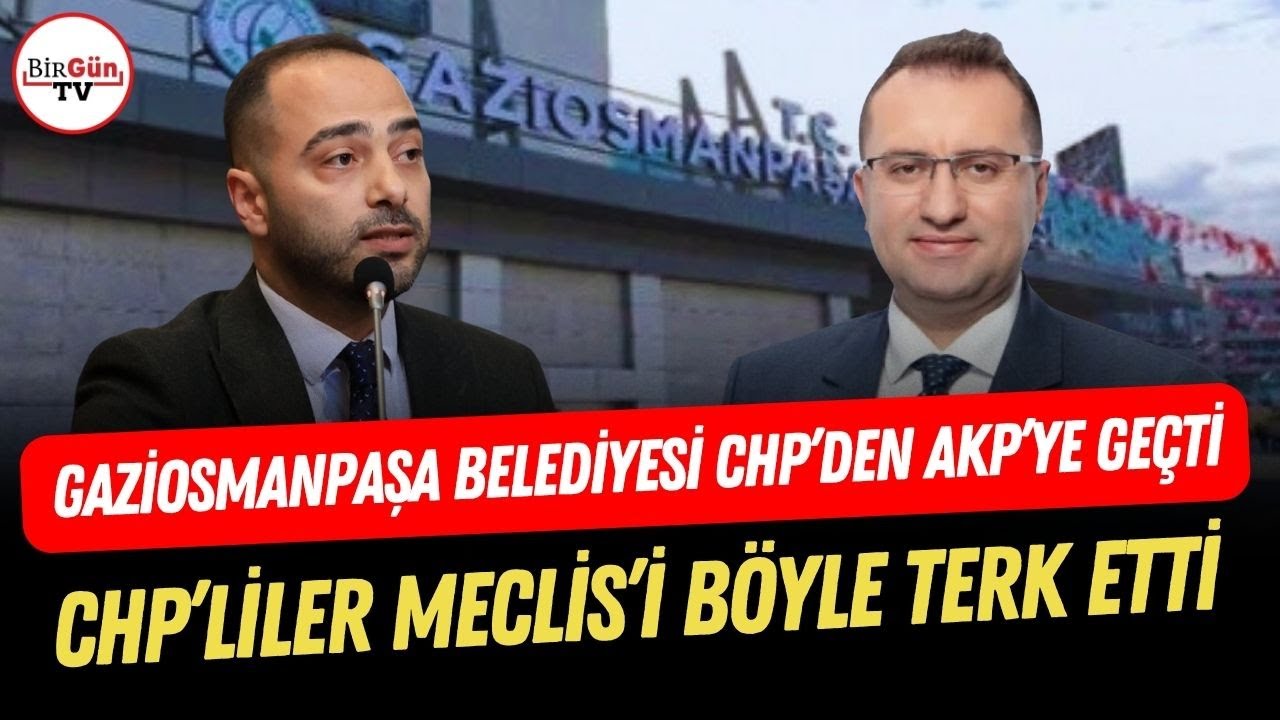 Başkan tutuklanmıştı: Gaziosmanpaşa Belediyesi CHP'den AKP'ye geçti! CHP'liler Meclis'i terk etti