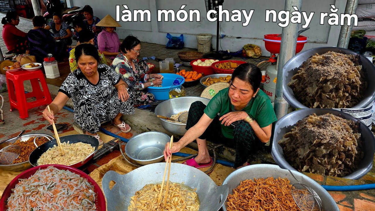 Rằm tháng 10 chuẩn bị các món chay để sáng 14 _10 tặng bà con. CTMT. p1