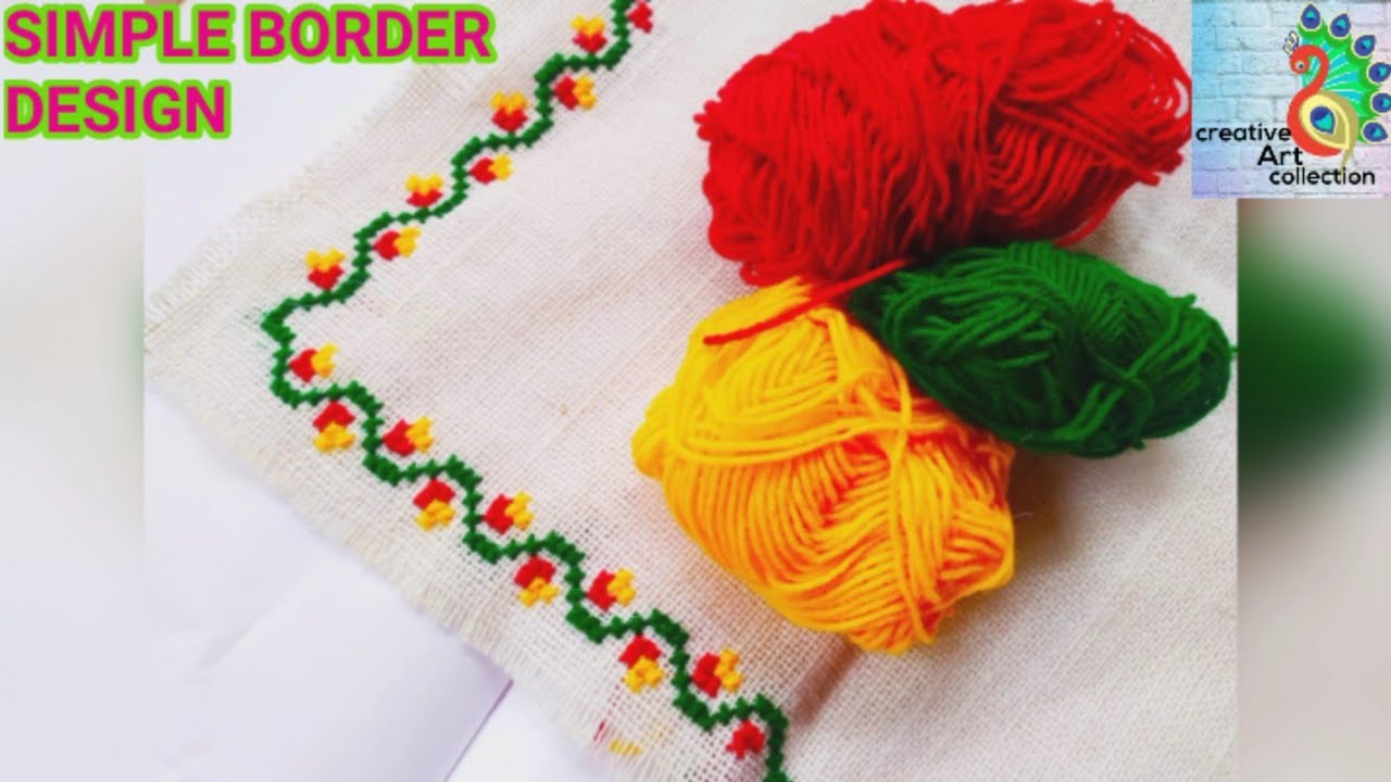 SIMPLY BORDER DESIGN|cross stitch|ason design|simplyason|আসন বর্ডার তৈরী করা|creative Art collection