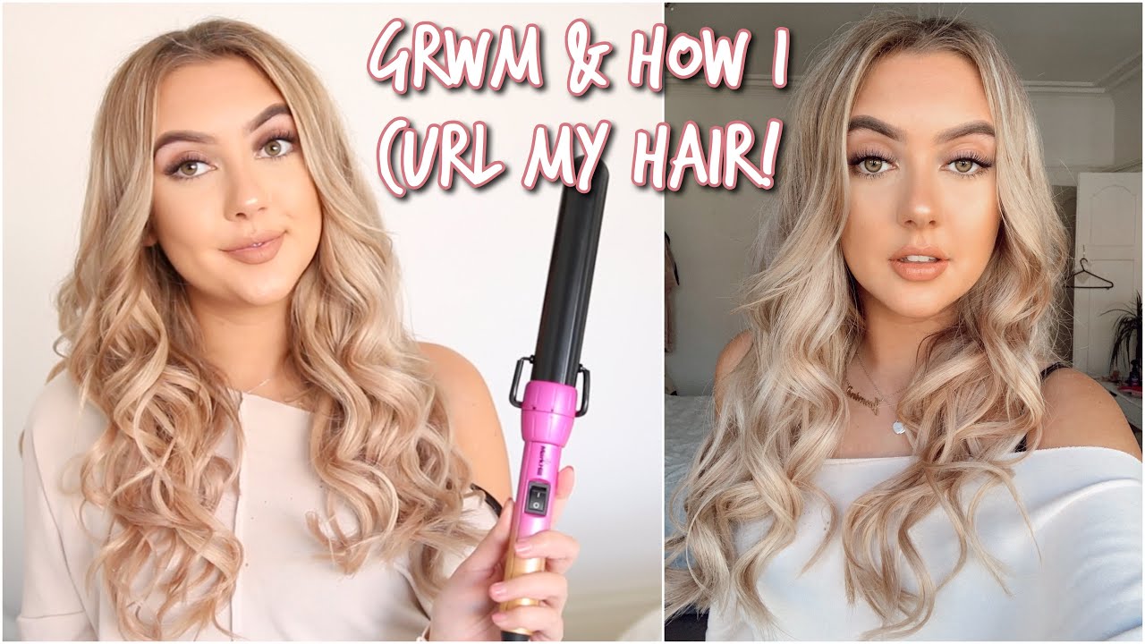 MORNING GRWM + HOW I CURL MY HAIR!