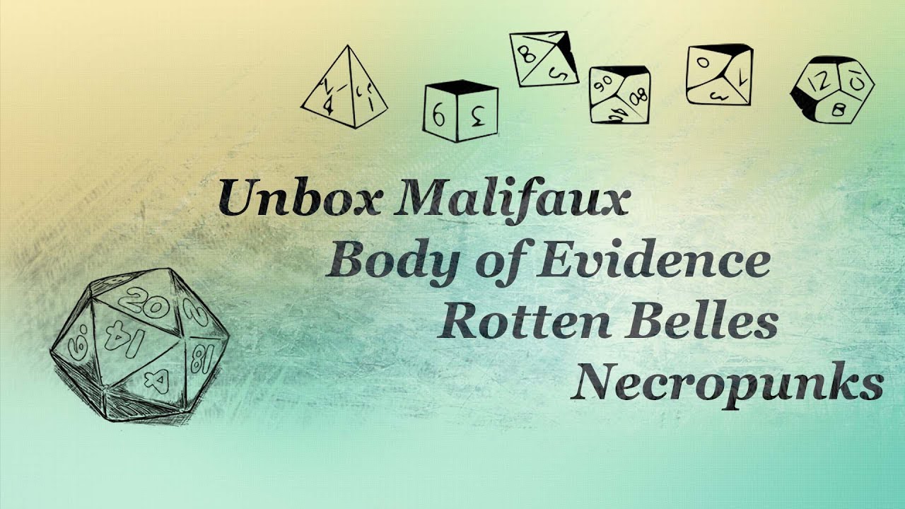 Unboxing - Malifaux: Body of Evidence, Rotten Belles, Necropunks.