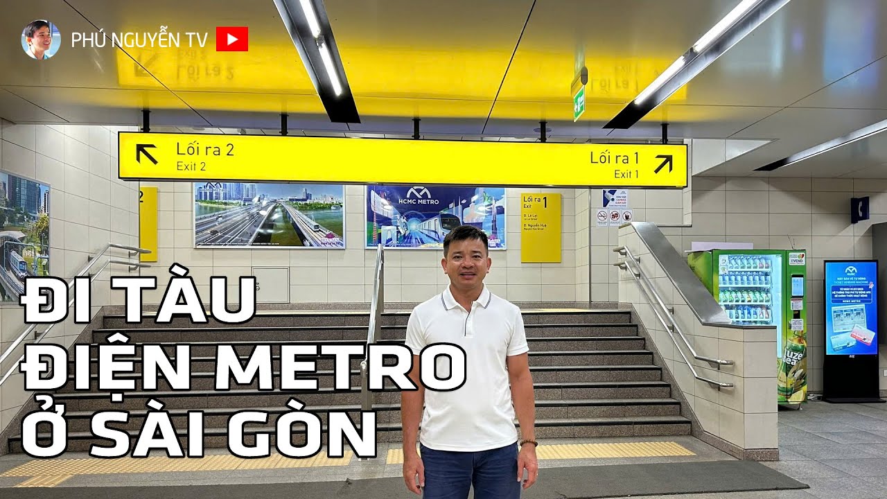 Đi tàu điện metro ở Sài Gòn từ trung tâm đến ga Tân Cảng