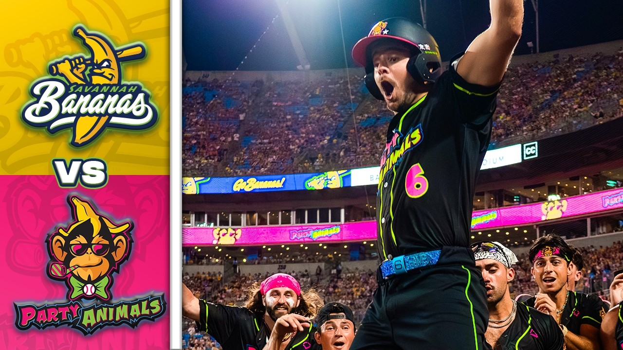 HIGHLIGHTS: Savannah Bananas vs. Party Animals in Carolina Panthers NFL Stadium!