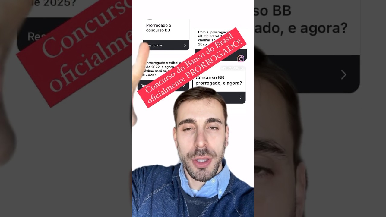 CONCURSO BANCO DO BRASIL PRORROGADO #bancodobrasil #concursobb #concursobancodobrasil
