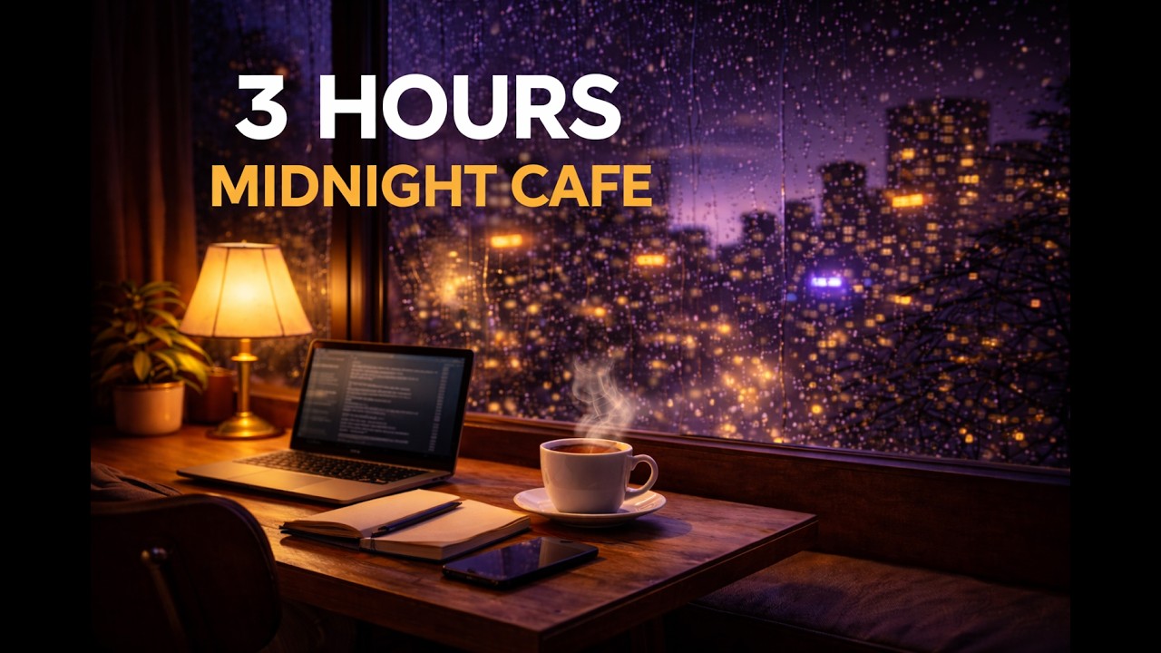 Midnight Cafe Lo-fi ☕ 3 Hours Relaxing Study & Work Music (After 10PM Vol.6)Lofi 3H Vol6