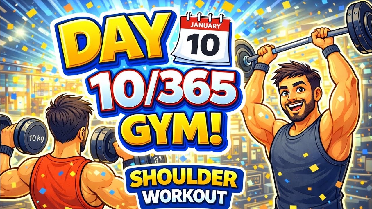 Day 10/365 – Gym Journey 💪 | Shoulder Day | @ZindagiChalRhiHai