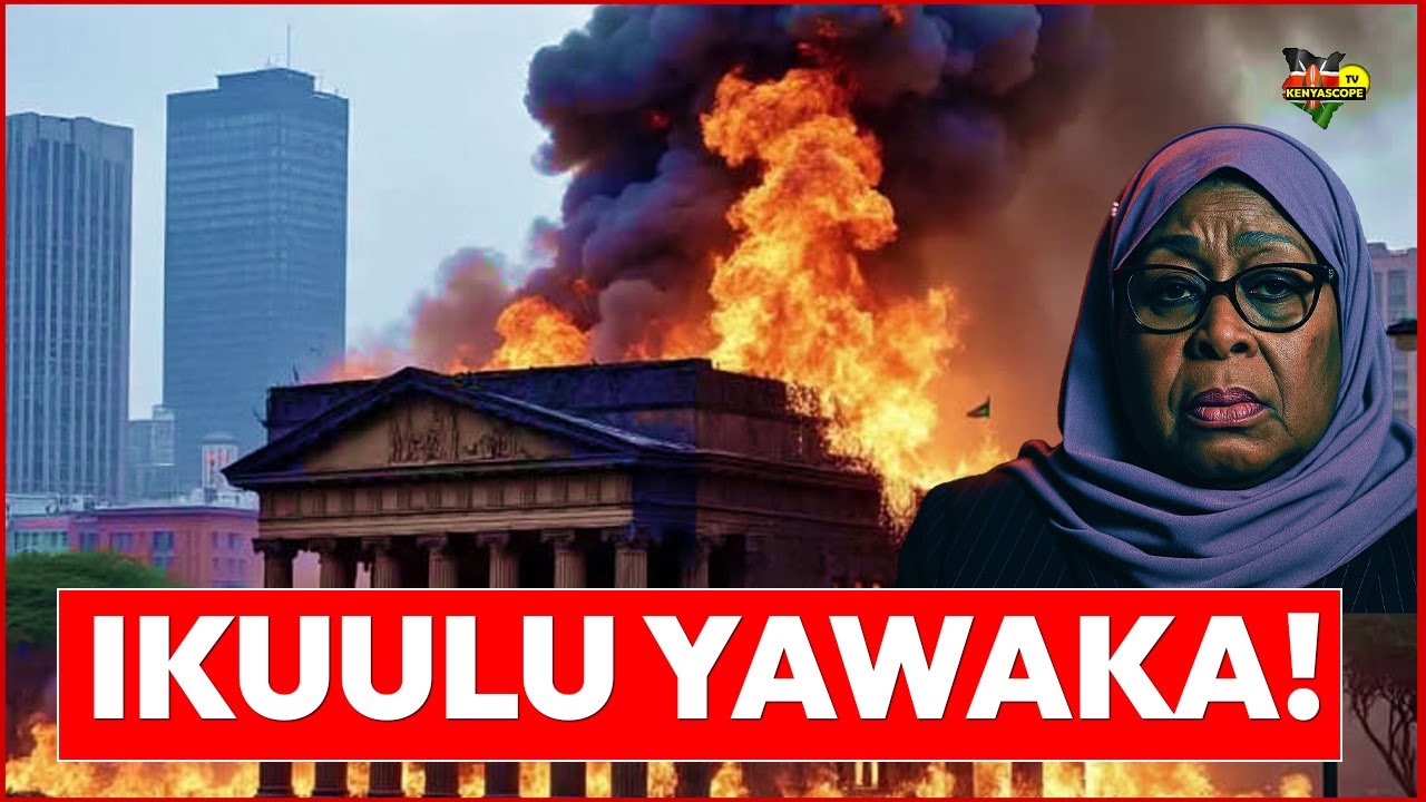 🔴Срочно:🔥 Здание правительства Танзании горит, Самия бежит из страны🔥
