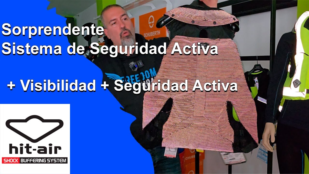 Sorprendente Sistema de Seguridad Activa en Chaleco Airbag Hit-Air #moteros #moteras #motos