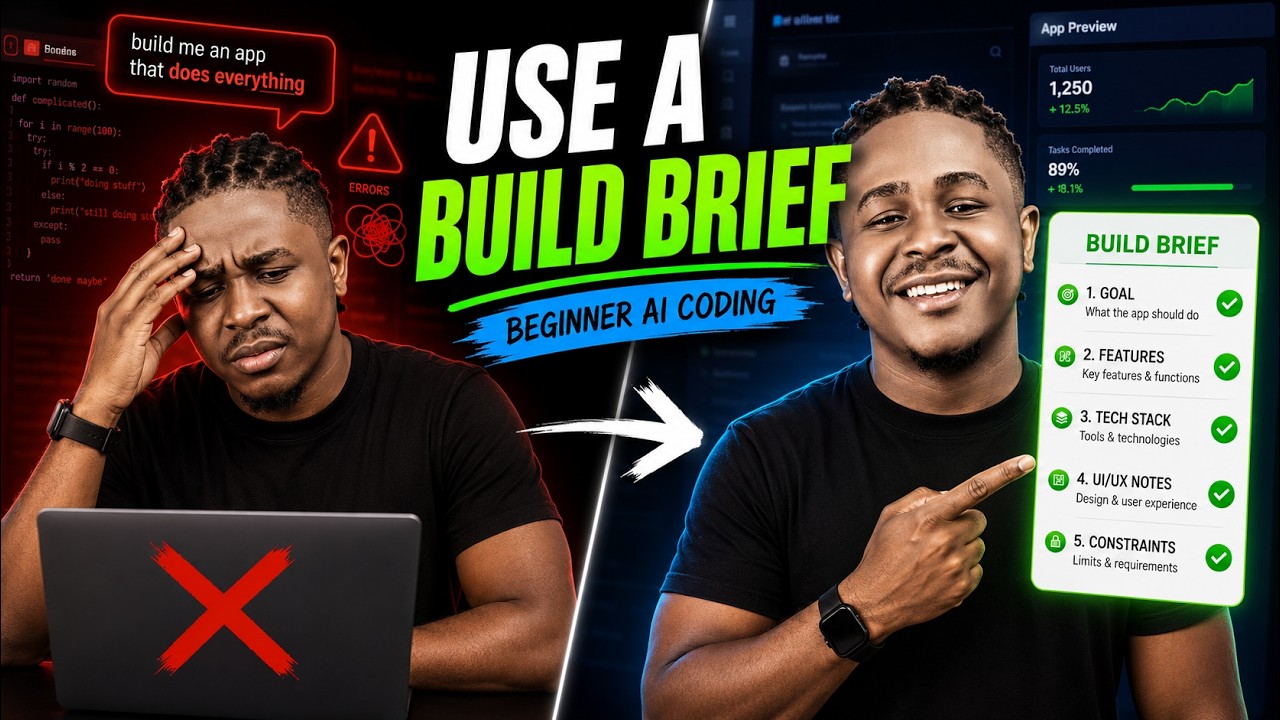 Stop Asking AI to Code &mdash; Give It This Build Brief Instead