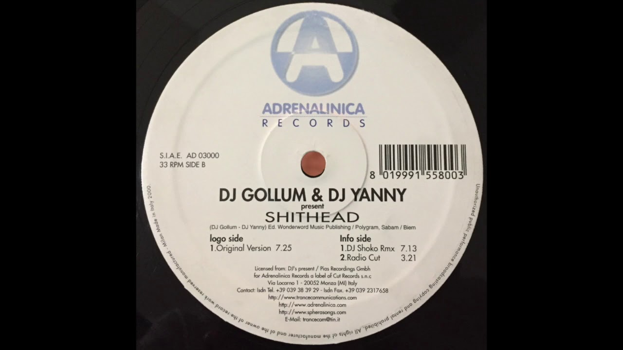 Dj Gollum & Dj Yanny - Shithead [Original Version]