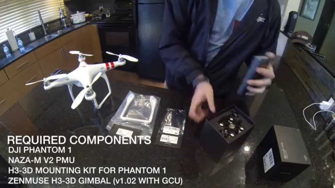 DJI Phantom 1 Zenmuse H3-3D Gimbal Install Guide - Part 01: Unboxing and Parts Checklist