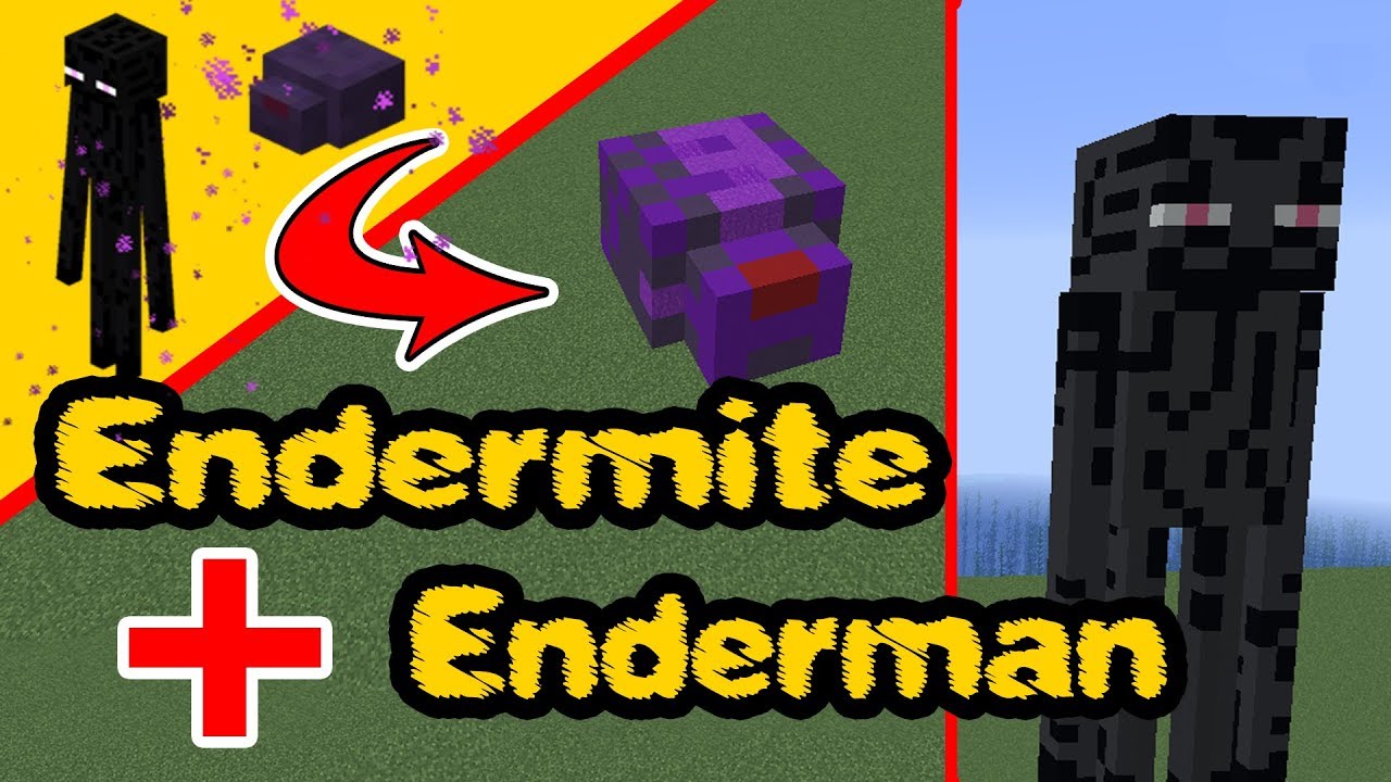 Minecraft Enderman and Endermite - minecraft Statue build, PS4, XBox, PC, Pocket Edition, Switch