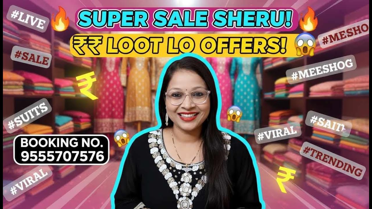 Booking no. 9555707576 #live #shoppping #suits #sale #meesho #shorts #viral #trending