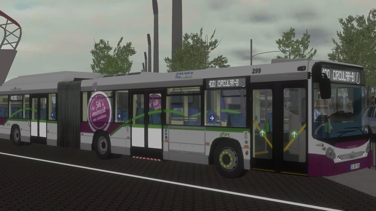 HeuliezBus GX427 GNV en la línea 400 Circular B de Cidade Grande | PROTON BUS SIMULATOR 