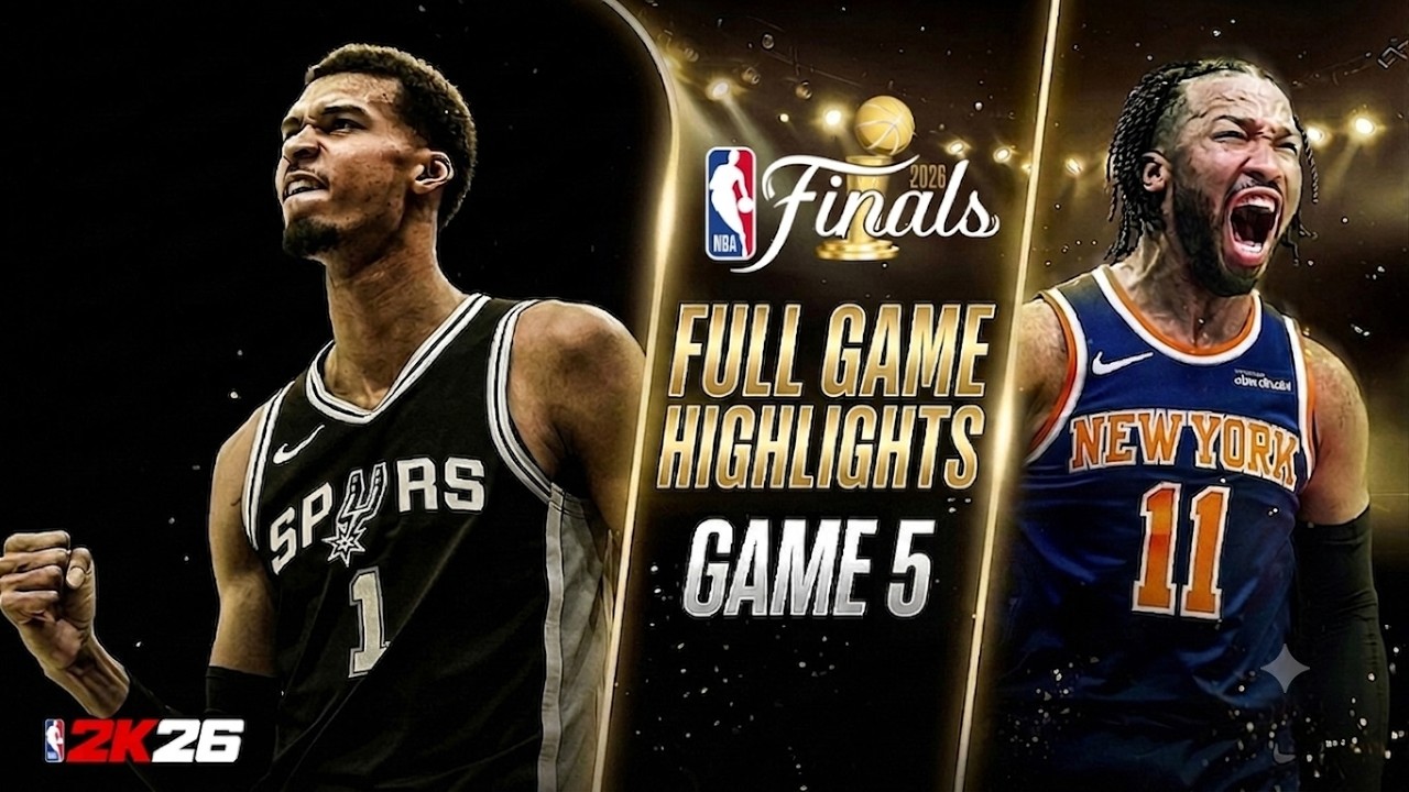SPURS vs KNICKS FULL GAME 5 HIGHLIGHTS JUNE 14, 2026 NBA HIGHLIGHTS TODAY | NBA 2K26 SIMULATION