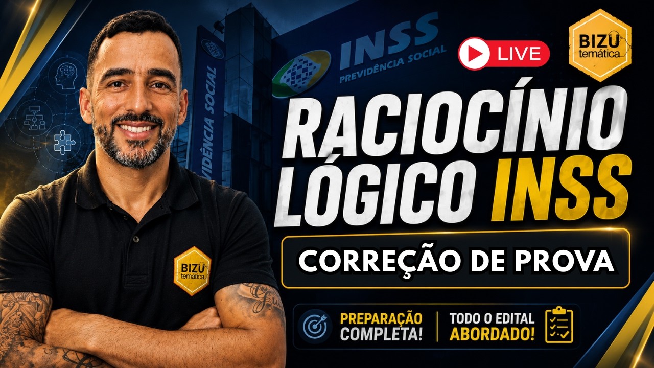 INSS  - Raciocínio Lógico - Correção da Prova de 2015