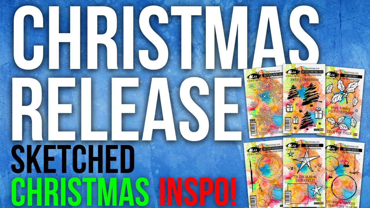 NEW! SKETCHED CHRISTMAS STAMPS