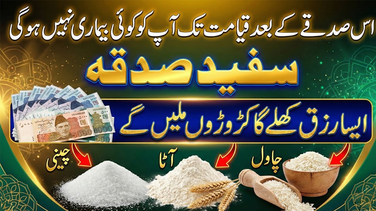 Safed Sadqa Dene Ka Tarika | Aisa Sadqa Jo Rizq Dolat Ka Naseeb Khol Dega