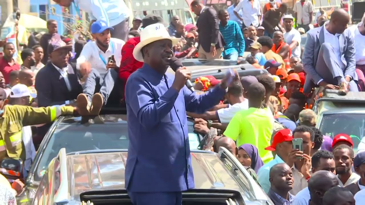 RAILA'S ARRIVAL IN EASTLEIGH NAIROBI