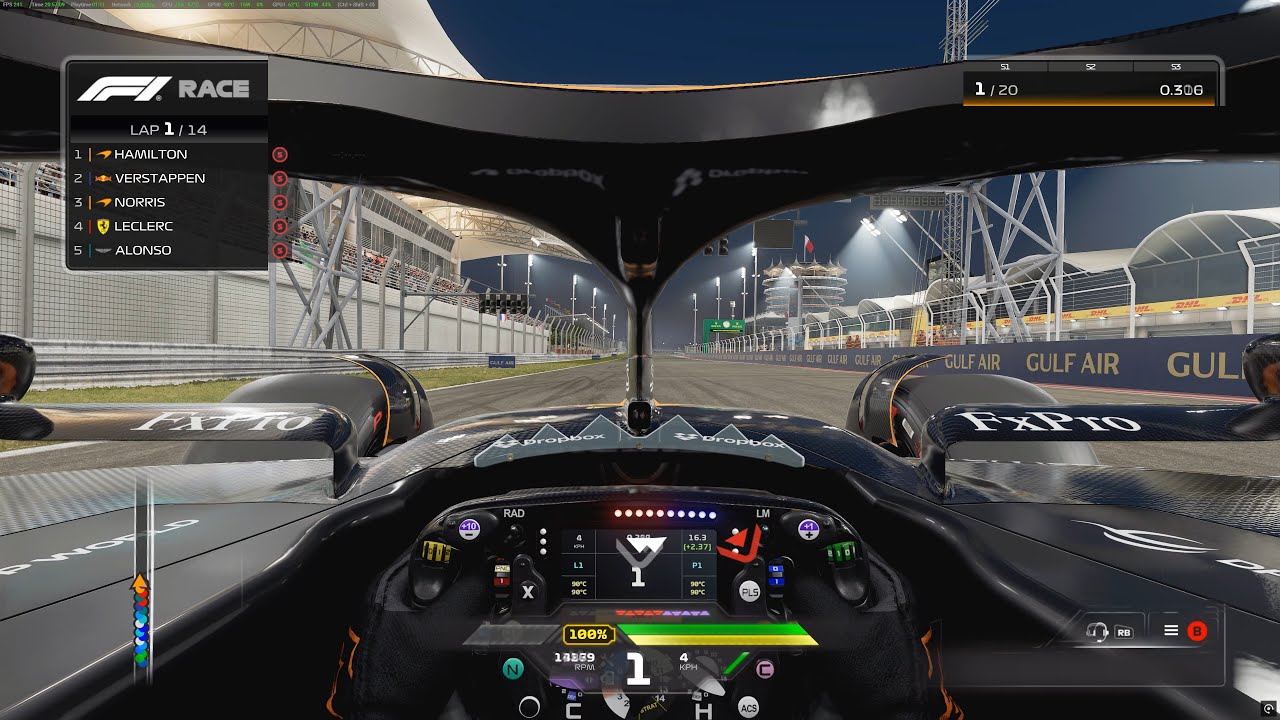 F1 24 | Bahrain GP Night Race 4K | RTX&trade;5090