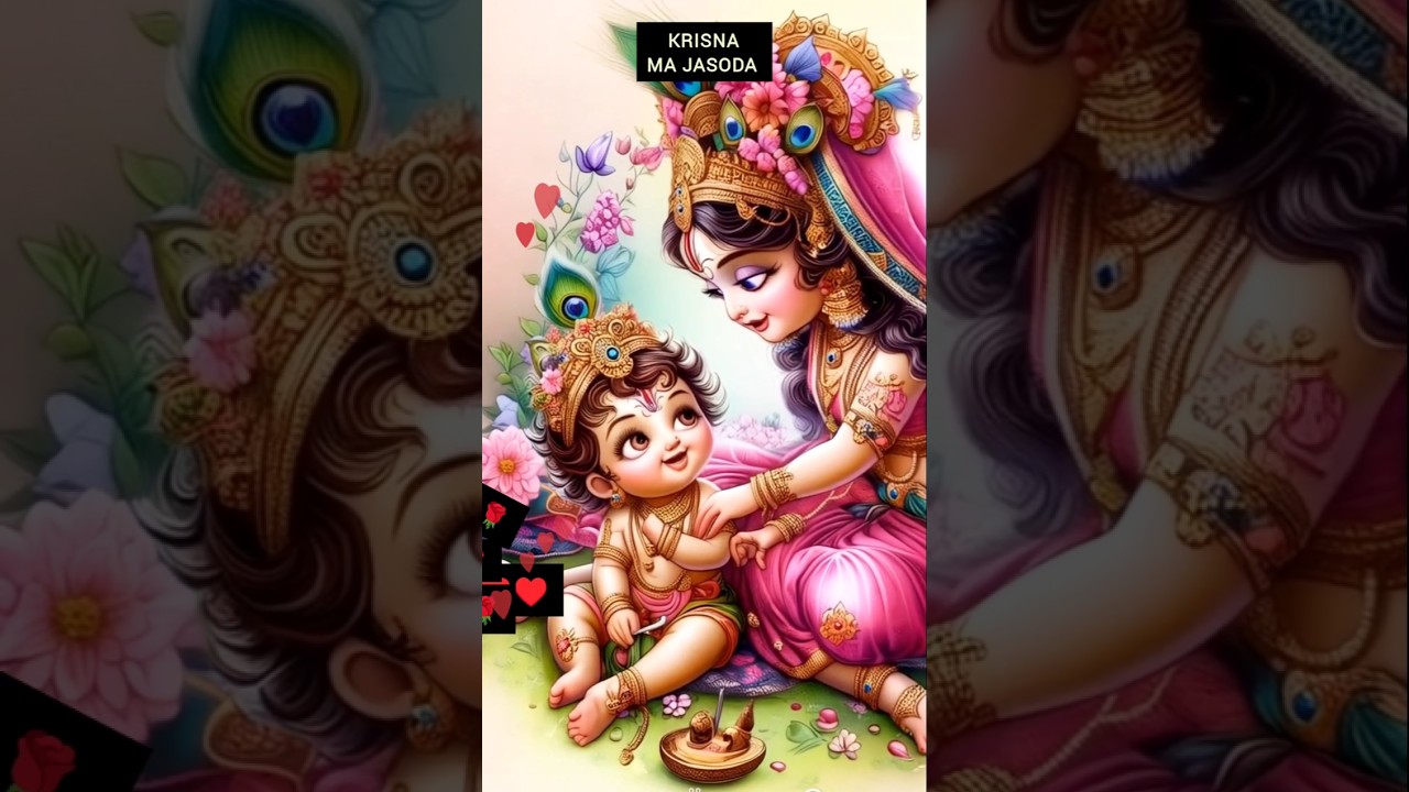 little krisna ma josoda 🙏🙏