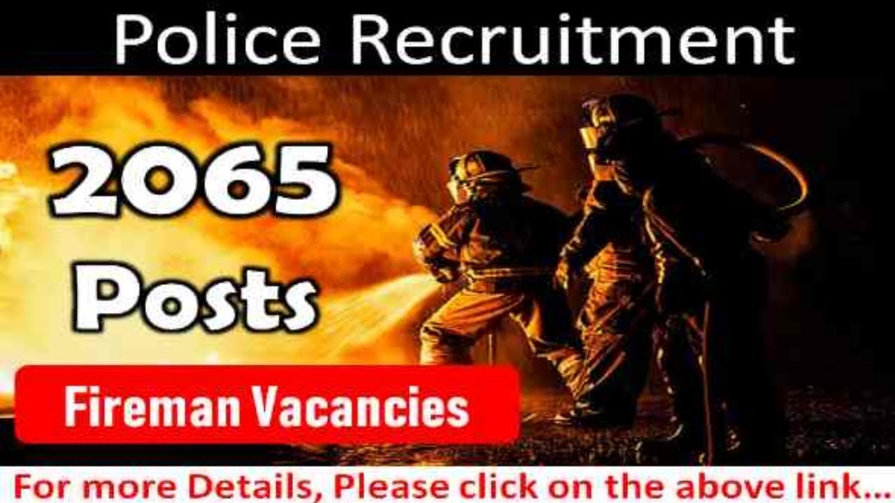Police Department Recruitment - 12th pass Jobs - 2065 Posts -  Freejobalert